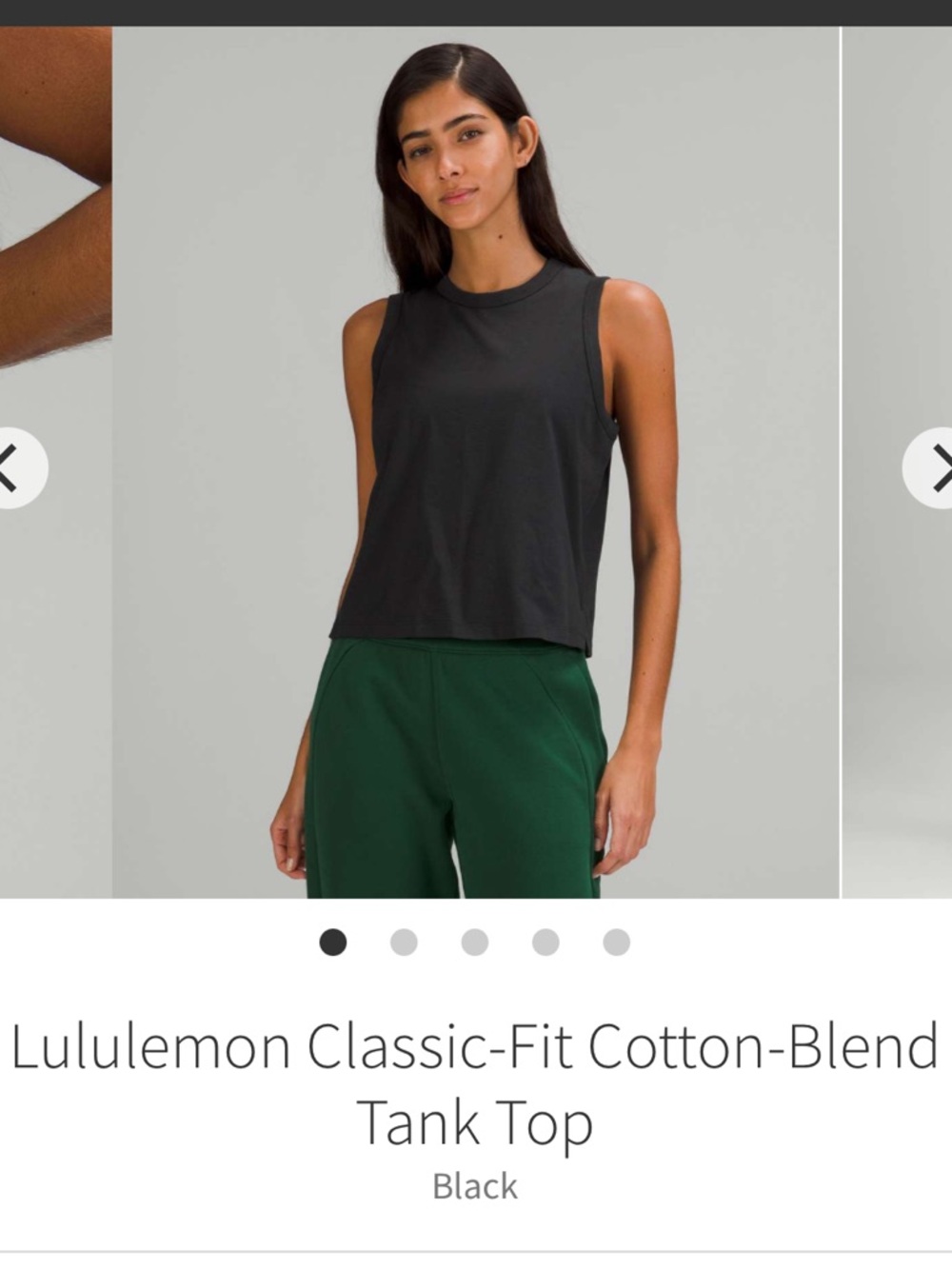 Lululemon Classic-Fit Cotton-Blend Tank Top